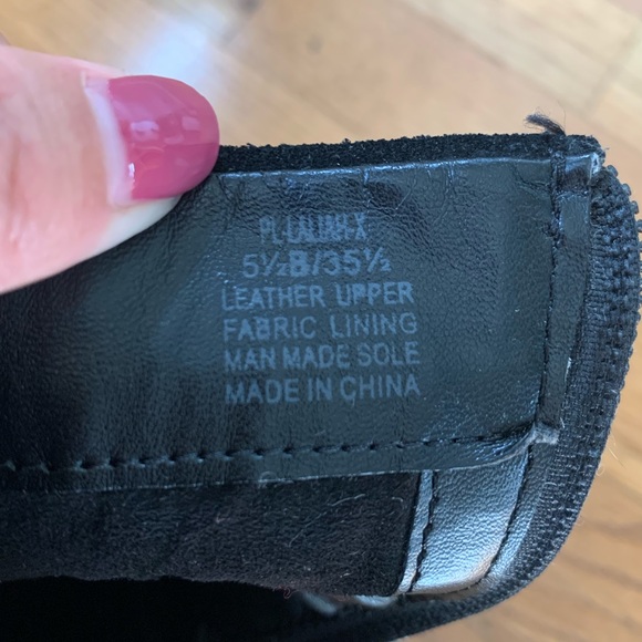 BCBGeneration Black Chunky Suede Ankle Boots - Picture 7 of 10